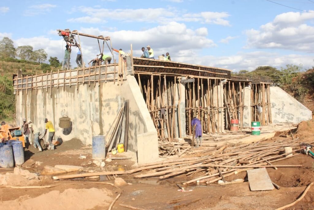 Road construction in rural Kenya