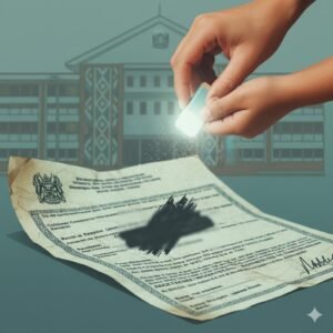 How to remove a father's name from a birth certificate in Kenya