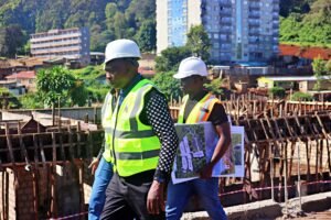 Construction at the Meru National Polytechnic. Africa Development bank ithdrawal of funding to TVETS could slow down development in the sector. PHOTO/Meru National Polytechnic.