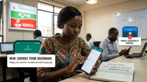 Whatsapp usernames in Kenya settings