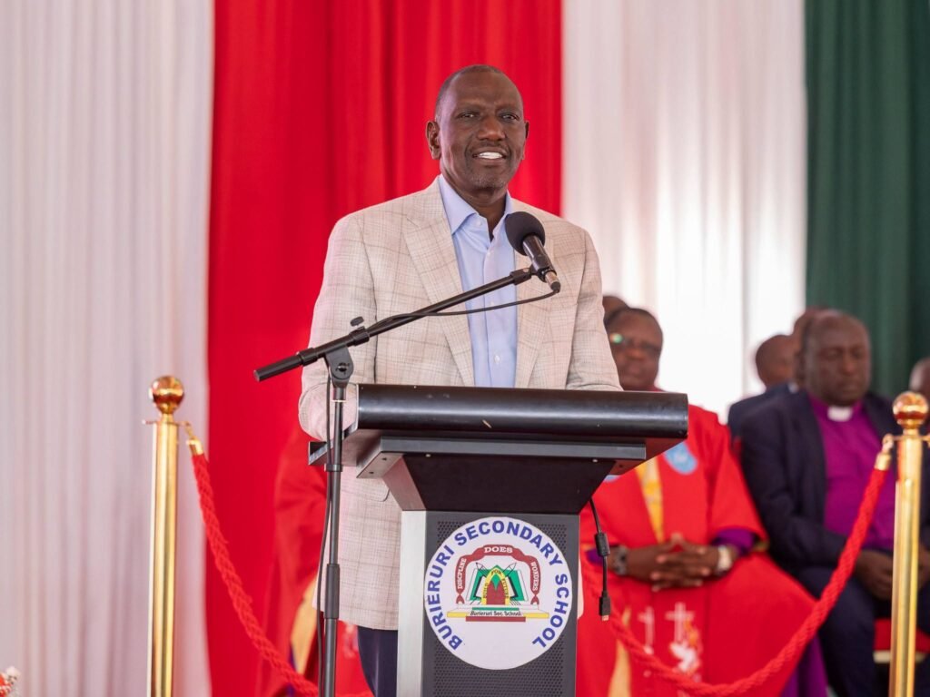 President Ruto at Burieruri Boys High School in Meru