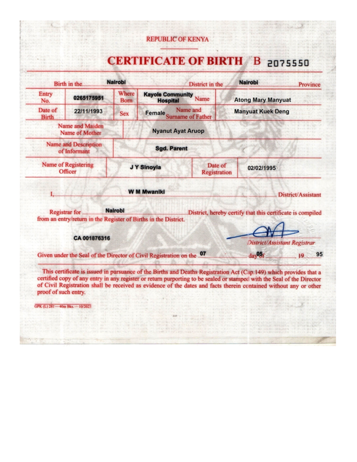 How to apply for a birth certificate online in Kenya through eCitizen ...