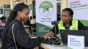 Kenyan voter registering with IEBC ahead of the 2027 General Election